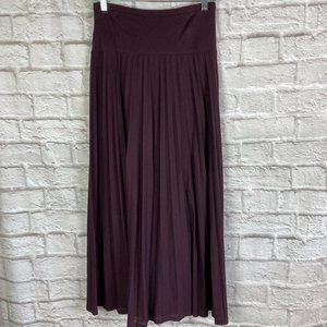 TopShop Long Purple Pleated Skirt Size 4